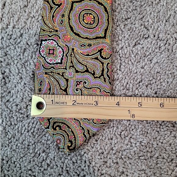 Robert Talbott Silk Tie | Yellow Paisley | Made in USA | EUC - Picture 6 of 6